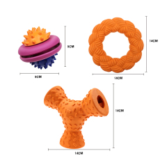 Manufacturer wholesale multi-design chew dog rubber toys