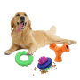 Manufacturer wholesale multi-design chew dog rubber toys
