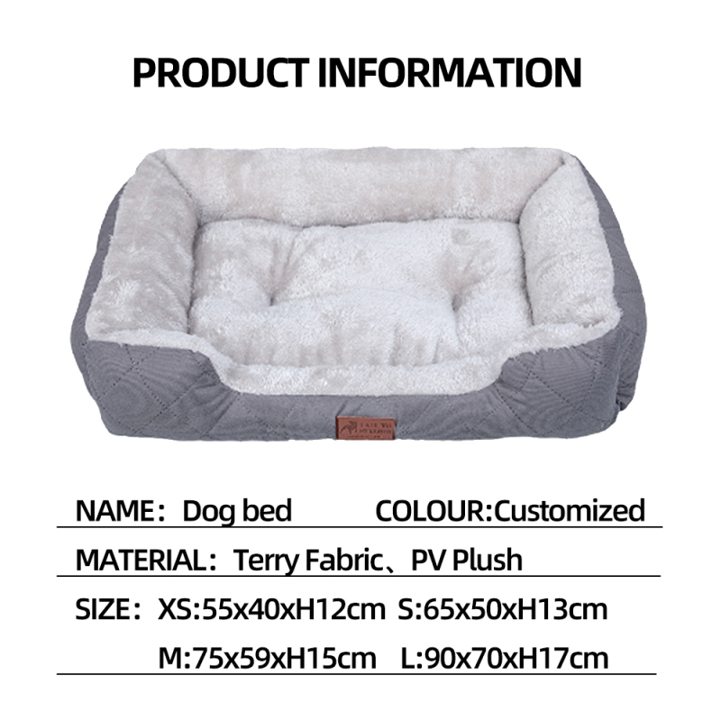 Wholesale Manufacturer Anti-slip Bottom Plush Pet Bed Accessories