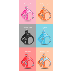Manufacturer wholesale reflective multi-colors dog harness breathable