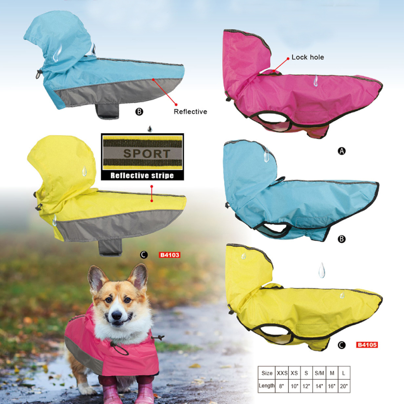 Manufacturer Wholesale Custom logo Waterproof Dog Rain Coat
