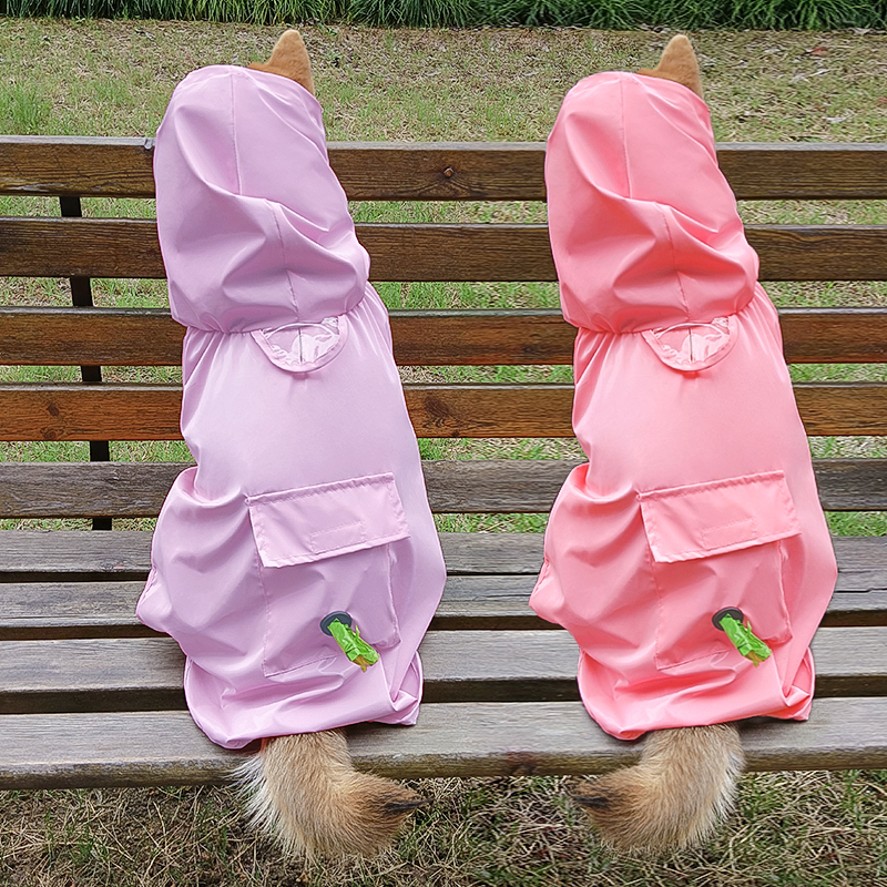 Manufacturer Wholesale Custom logo Waterproof Dog Rain Coat