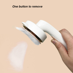 Manufacturer wholesale one button remove cute design cat pet comb