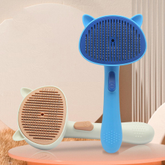 Manufacturer wholesale one button remove cute design cat pet comb
