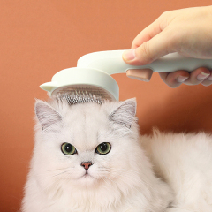 Manufacturer wholesale one button remove cute design cat pet comb