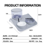 Wholesale Plastic Pet Feeder Dog Cat Water Fountain and Food Bowl