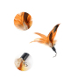 Manufacturer wholesale adjustable feather cat toy teaser rod