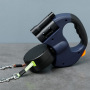 Wholesale Reflective Pet Supplier Double Retractable Dog Leash With Light