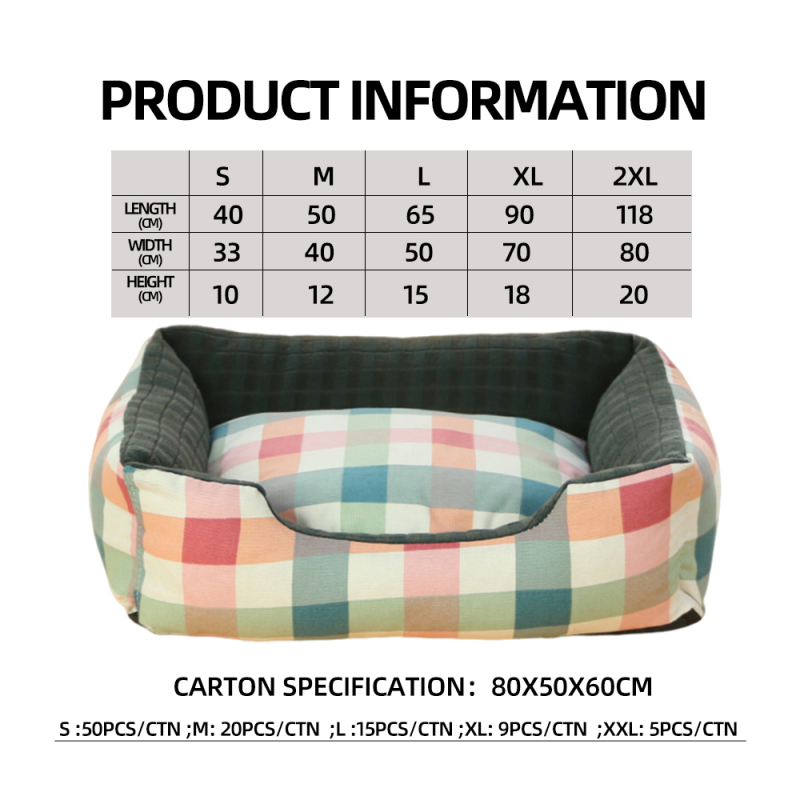 Wholesale Custom Logo Washable Cat Dog Bed Sofa