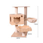 Manufacturer wholesale large beige wooden cat tree scratcher