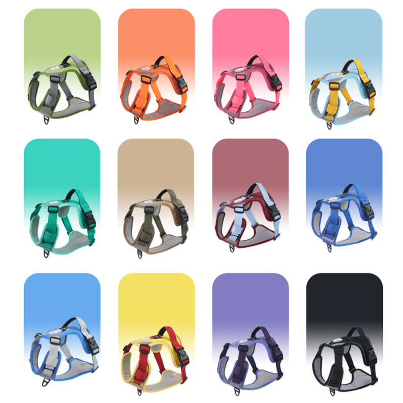 Wholesale Custom Logo Breathable Reflective Strips Pet Harness