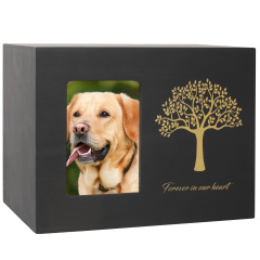 Manufacturer wholesale custom luxury design solid wood custom pet urns for ashes