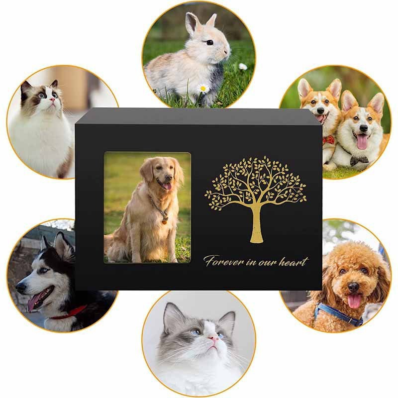 Manufacturer wholesale custom luxury design solid wood custom pet urns for ashes