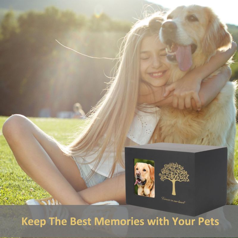 Manufacturer wholesale custom luxury design solid wood custom pet urns for ashes