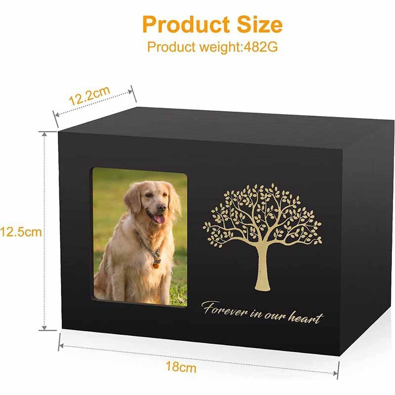 Manufacturer wholesale custom luxury design solid wood custom pet urns for ashes