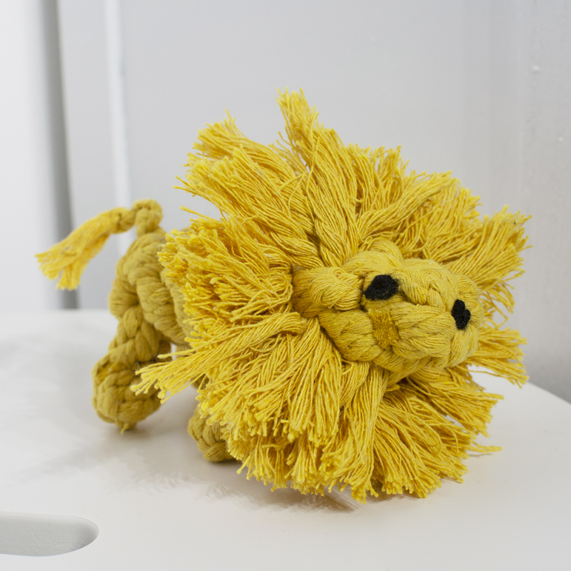wholesale manufacturer elephant lion crocodile bone chew cotton rope dog toys
