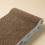 Wholesale Blue Wavy Shape Corrugated Cat Scratcher Cardboard