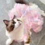 Wholesale Embroidered Butterfly Design Luxury Pet Accessories Clothes Cat Dog Dress
