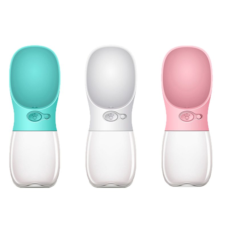 Wholesale Manufactory Automatic Hot for walking portable plastic travel recycling dispenser 250ml Pet dog water bottle