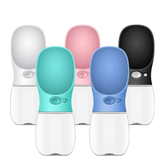 Wholesale Manufactory Automatic Hot for walking portable plastic travel recycling dispenser 250ml Pet dog water bottle