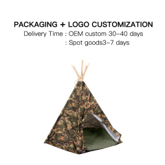 Manufacturer Wholesale Detachable Camouflage Small Dog Cat Tent