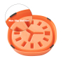 Manufacturer wholesale pink blue green yellow plastic slow feeder dog bowl time design