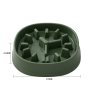 Manufacturer wholesale pink blue green yellow plastic slow feeder dog bowl time design