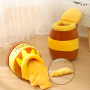 Wholesale Honey Jar Design Short Plush Cat Cave Bed