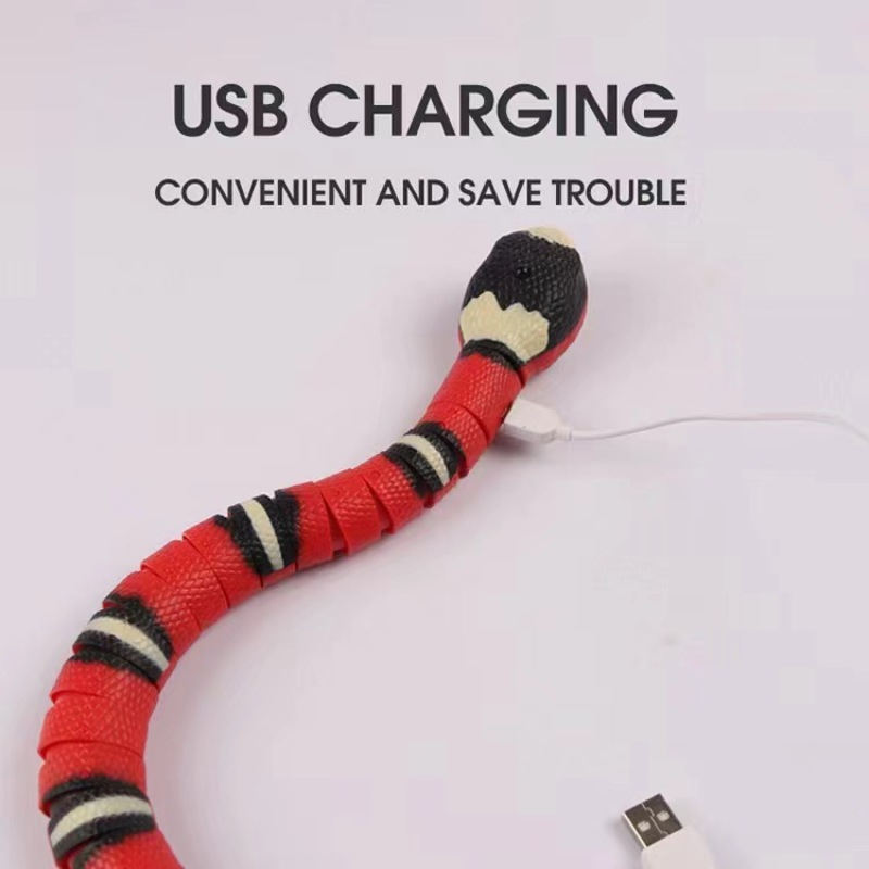 Wholesale Pet Supplier Snake Design Chargeable Cat Toys Interactive