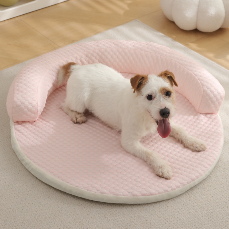 Wholesale Custom Logo Pet Product Round Cat Dog Bed Cooling