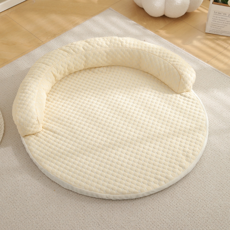 Wholesale Custom Logo Pet Product Round Cat Dog Bed Cooling