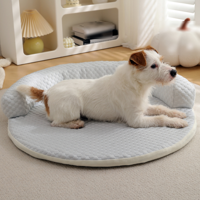 Wholesale Custom Logo Pet Product Round Cat Dog Bed Cooling