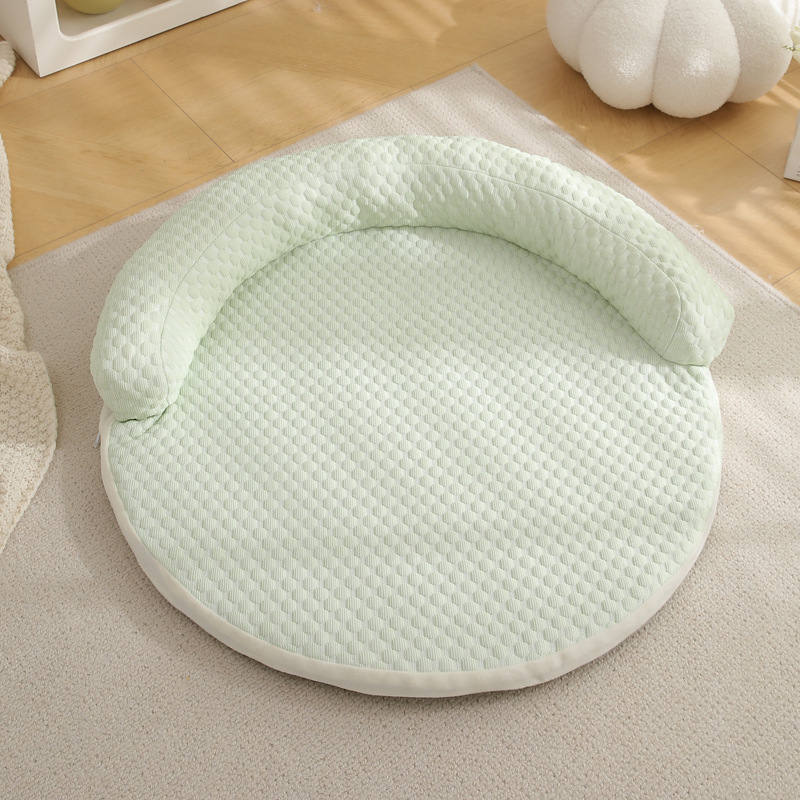 Wholesale Custom Logo Pet Product Round Cat Dog Bed Cooling