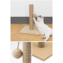 Manufacturer wholesale detachable MDF cat sisal scratching post toy