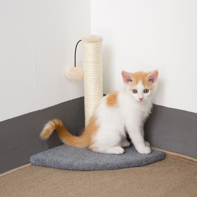 Manufacturer wholesale small cat sisal linen scratcher