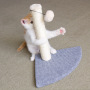 Manufacturer wholesale small cat sisal linen scratcher