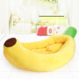 Manufacturer wholesale soft cute design dog bed banana shape