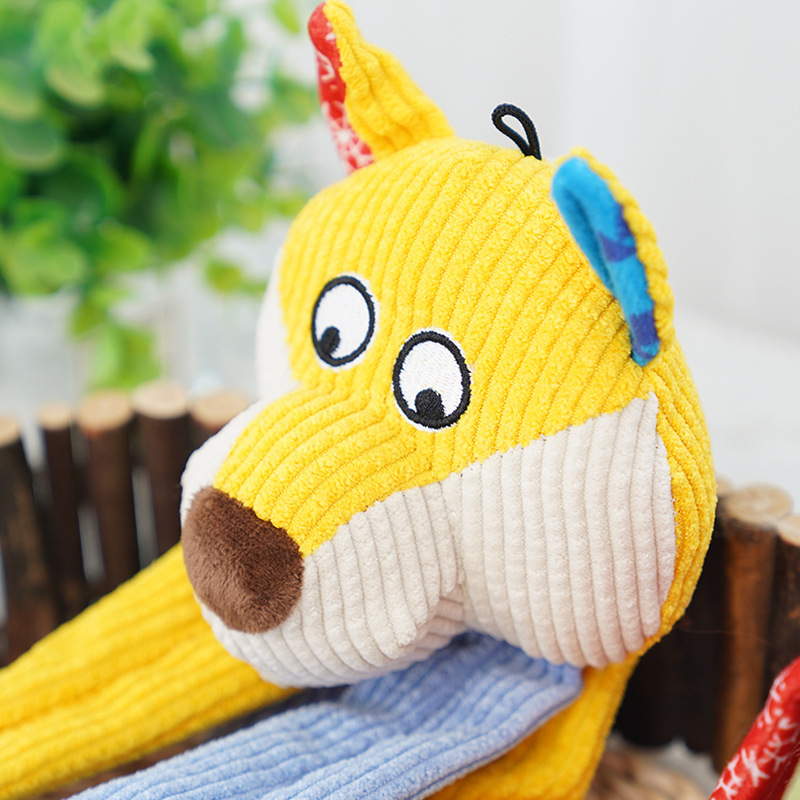 Manufacturer Wholesale Custom Logo Plush Squeaky Dog Pet Chew Toys