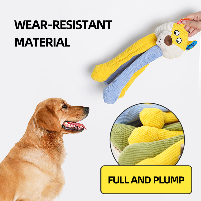 Manufacturer Wholesale Custom Logo Plush Squeaky Dog Pet Chew Toys
