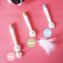 Manufacturer wholesale multifunctional feather adjustable teaser cat laser toy battery