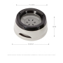 Manufacturer wholesale detachable non-slip bottom 750ml dog car bowl