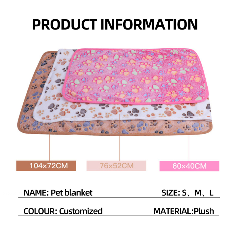 Manufacturer Wholesale Flannel Warm Soft Plush Cat Pet Dog Blanket