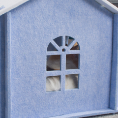 Manufacturer wholesale felt cloth warm foldable detachable indoor luxury comfortable pet dog cat house