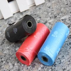 Manufacturer wholesale PE biodegradable custom logo printed design waste poop bags for dog use