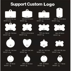 Manufacturer wholesale custom logo name dog id tag