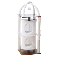Manufacturer wholesale white solid wood cat house