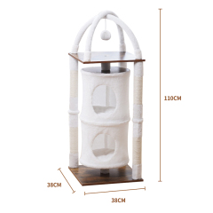 Manufacturer wholesale white solid wood cat house