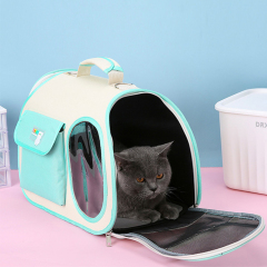 Manufacturer wholesale portable outdoor breathable cat carrier bag