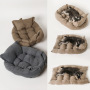 wholesale manufacturer soft foldable deformable dog bed with pillow functional