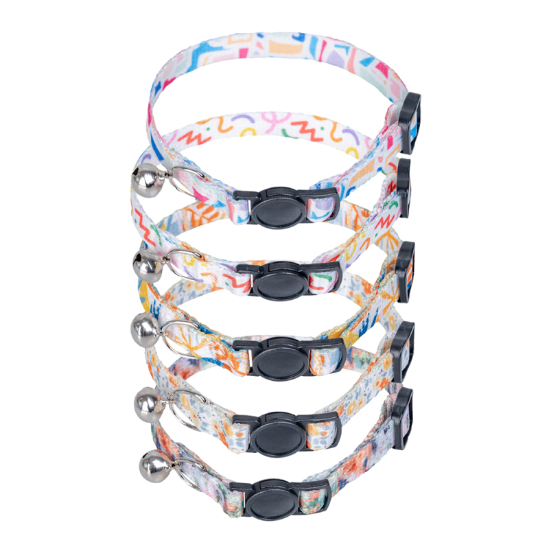 Manufacturer Wholesale Multi-Pattern Adjustable Cheap Cat Accessories Collar